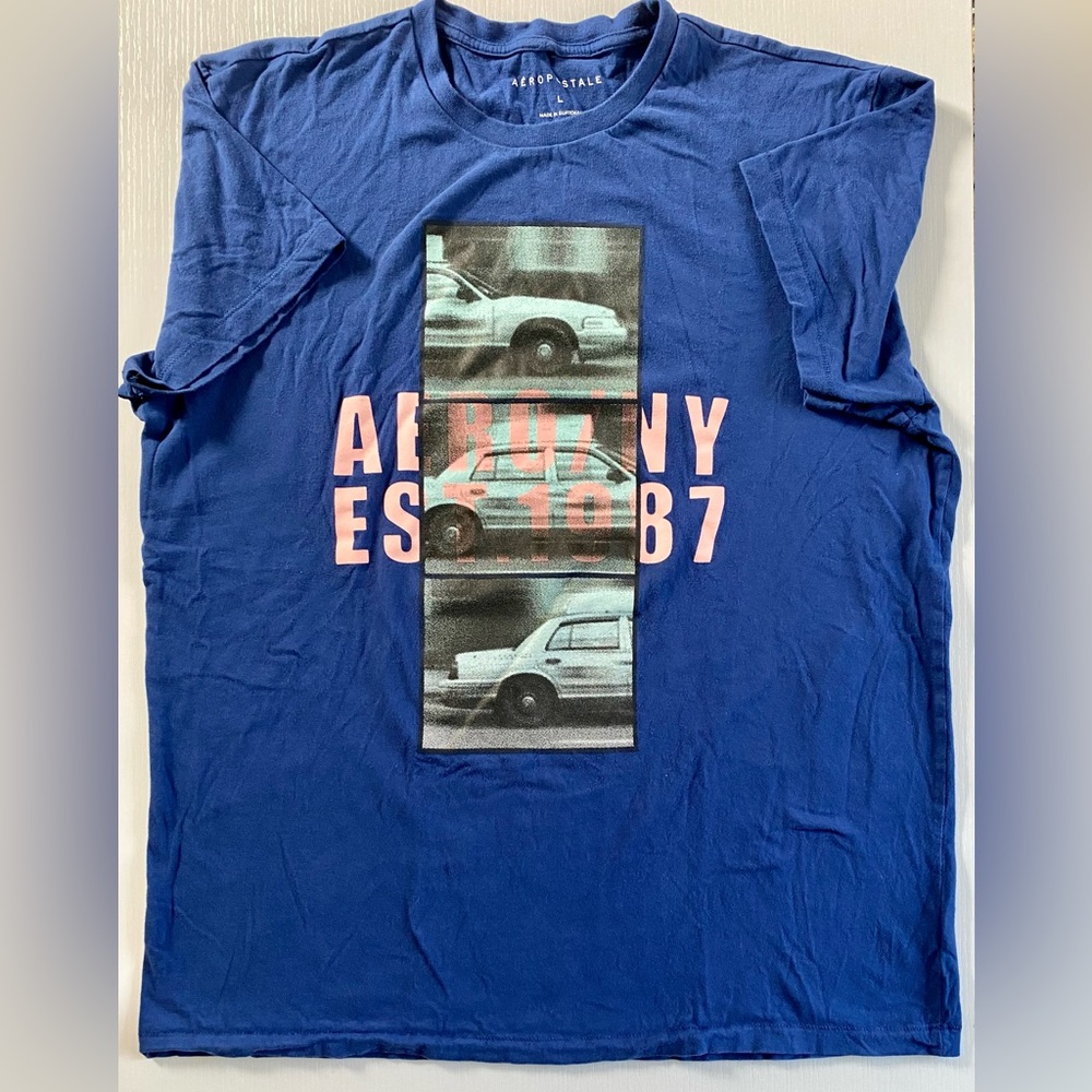 Aeropostale Men T-shirt Blue Size L